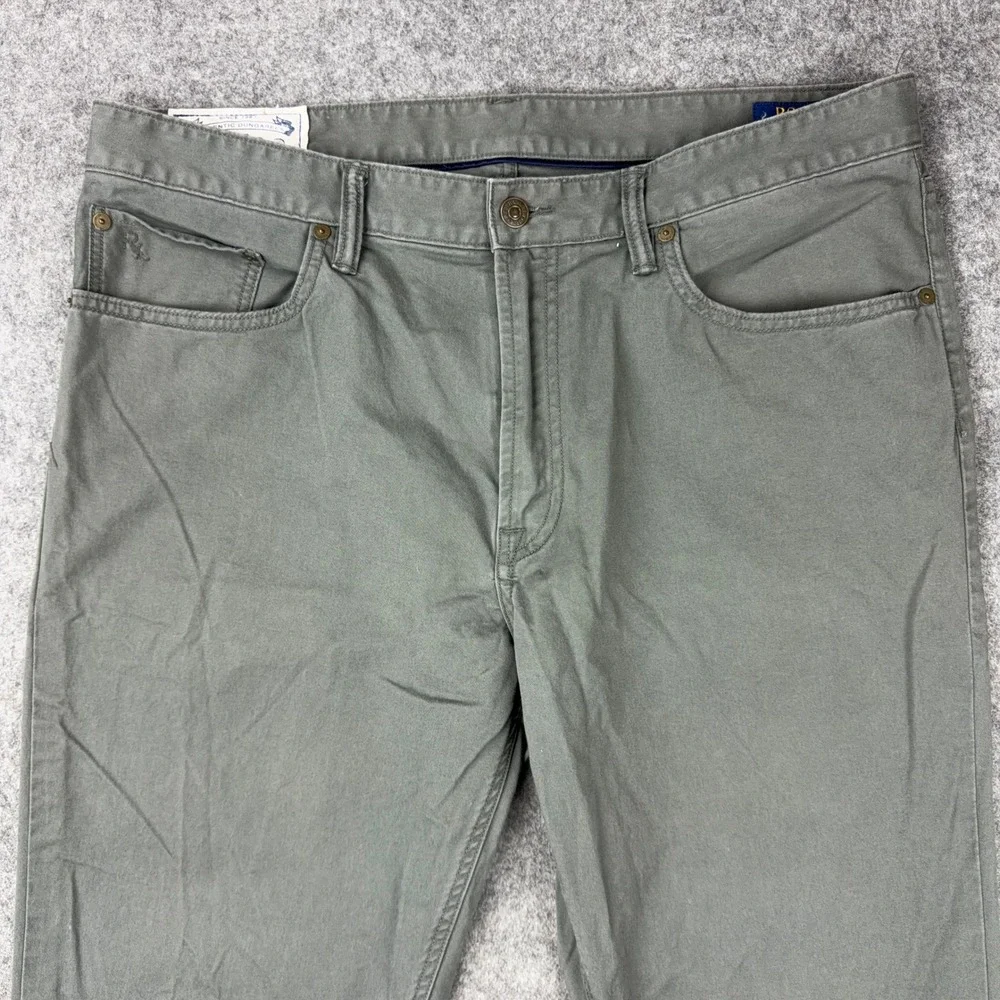 Polo Ralph Lauren Pants Men 36x34 Gray Varick Slim Straight Stretch Chino Casual